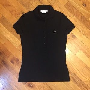 Lacoste Slim Fit Black Polo