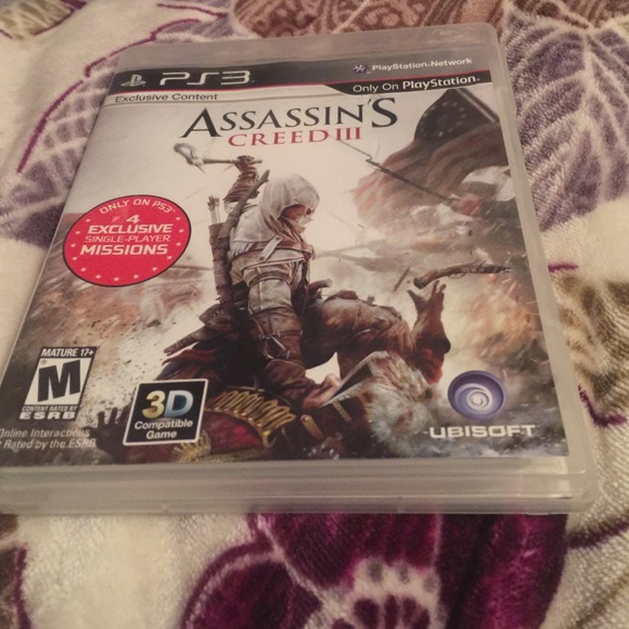 Video game for PS3. The game is Assassin's creed 3