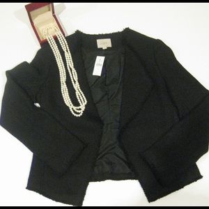 ANN TAYLOR LOFT BLACK BLAZER