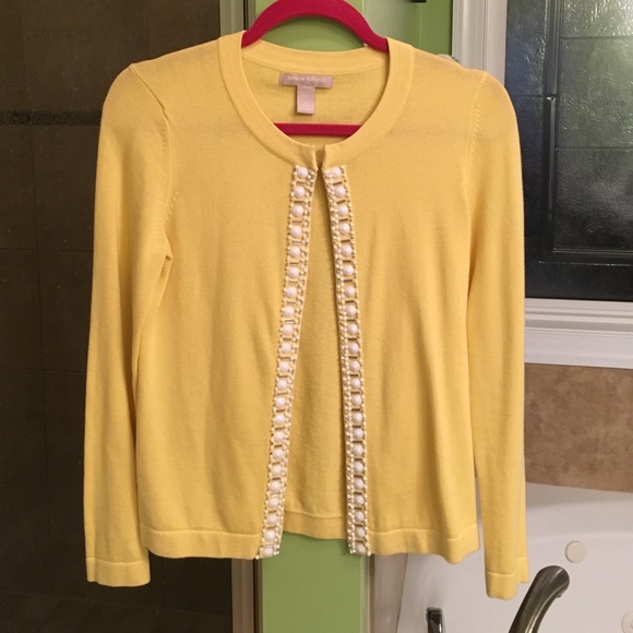 Yellow Banana Republic embellished Cardigan