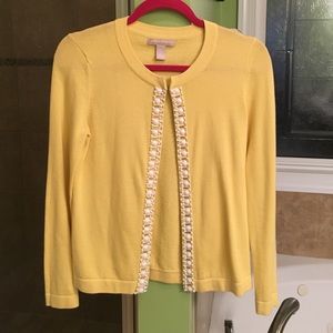 Yellow Banana Republic embellished Cardigan