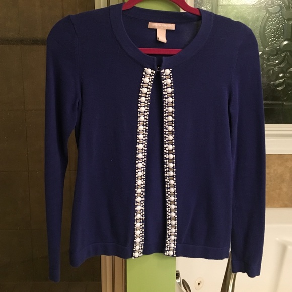 Blue Banana Republic Embellished Cardigan
