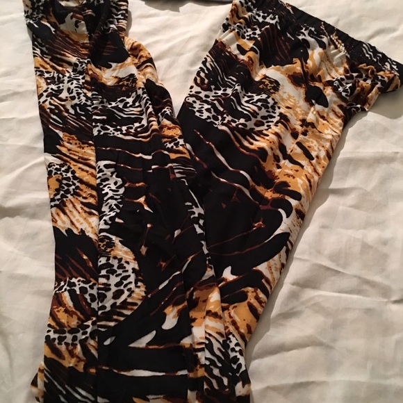 🌹stylish animal print legging sexy large last one - Picture 2 of 4