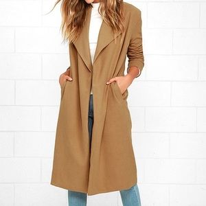 Lulus Long Tan Trench Coat. Sold out!
