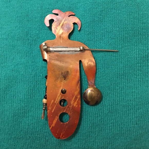 Funky Copper Pin - Picture 2 of 2