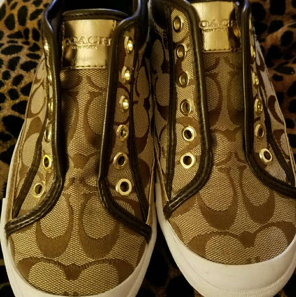 Authentic Coach Slip On Shoes