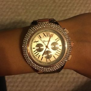 NWOT rose gold watch NEVER WORN