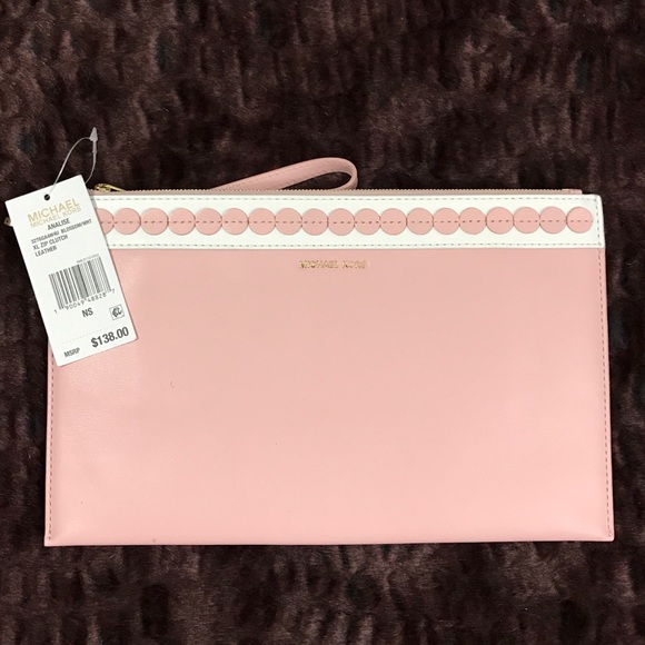 MichaelKors NWT XL leather clutch