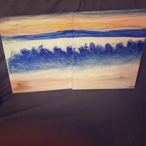 Ocean wave painting