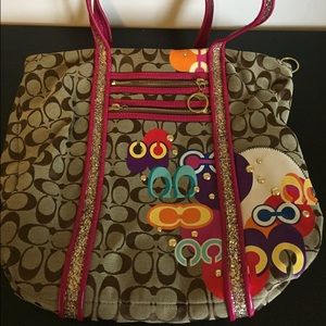 Coach Poppy Appliqué Tote