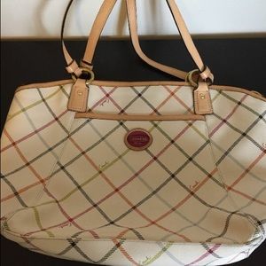 Coach Peyton Tattersall Pocket Tote