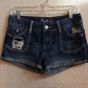 Denim shorts