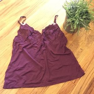 DKNY purple camisole
