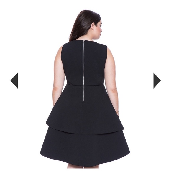 Eloquii Studio Bonded Pique dress - Picture 2 of 3