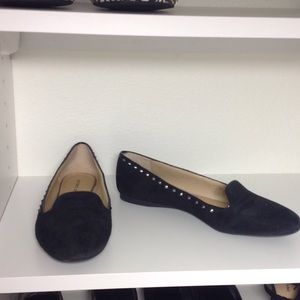 Black suede size 9 flats