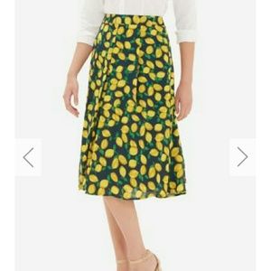 NWT The Limited Lemon Midi Skirt sz 2