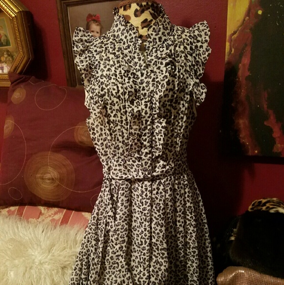 Animal print dress