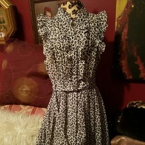 Animal print dress
