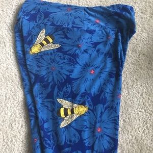 Lularoe Blue Flower & Bee
