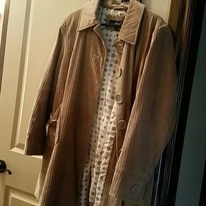 Knee length beige coat