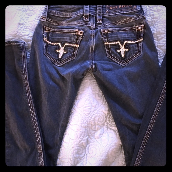 Rock revival size 25, straight leg jeans