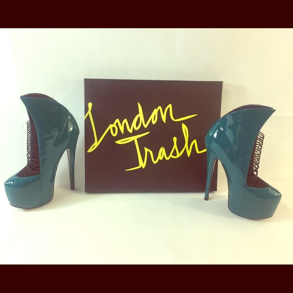 London Trash Teal Boots