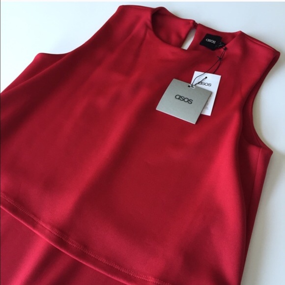 *NEW* ASOS layered crop top midi dress