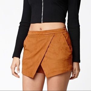 LA HEARTS SUEDE SKIRT