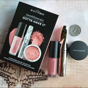 bareMinerals 3pc Lip/Blush/Mascara Set