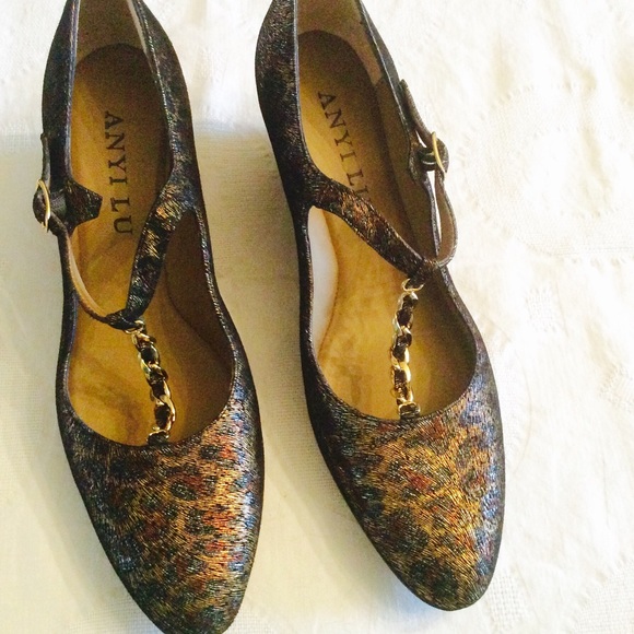 NWOT Anyi Lu dressy Mary Jane wedges