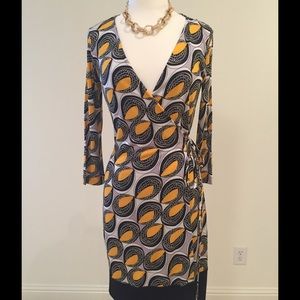 DVF silk jersey wrap dress