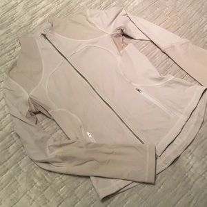 Cream/beige lululemon zip-up jacket
