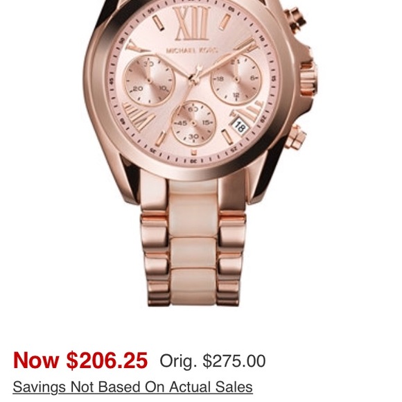 Michael Kors Runway Chronograph Watch in Rosegold