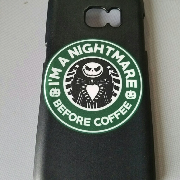 "Im a nightname before coffee" jack phone case