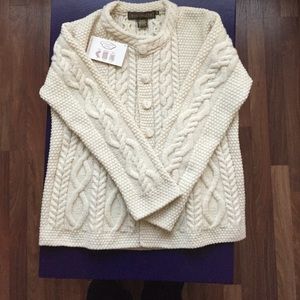 NWT!  INIS Crafts Irish sweater.