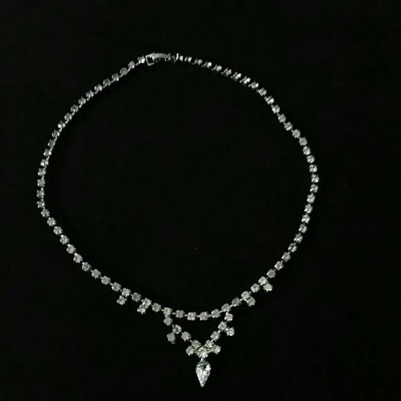 Vintage rhinestone choker