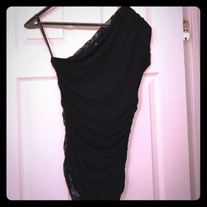 Off shoulder top with lace back