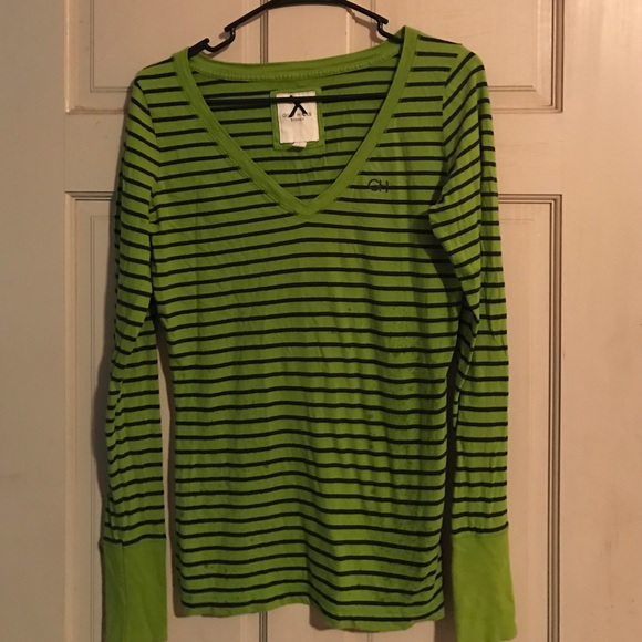 Cute green and blue striped Gilly Hicks shirt