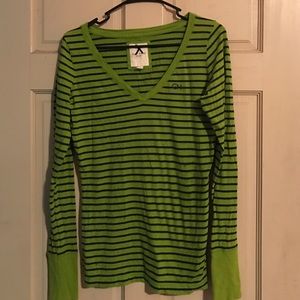 Cute green and blue striped Gilly Hicks shirt