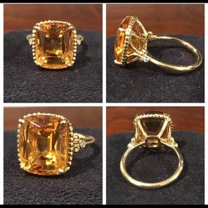 Tiffany 18k Citrine Ring
