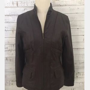 Moda International Leather Jacket Victorias Secret