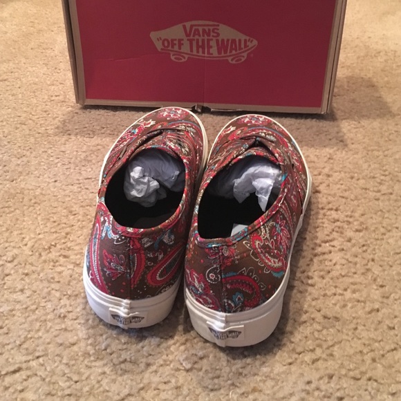 Vans Men Authentic California Paisley Sneakers - Picture 2 of 3