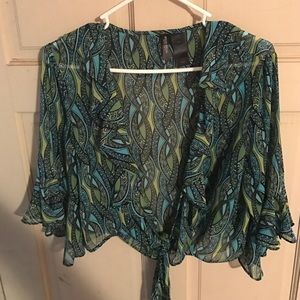 Multi colored sheath cover up.