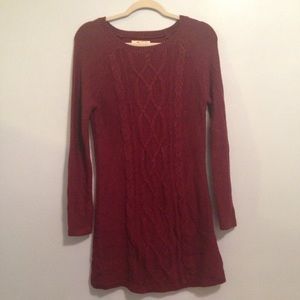 Woman's long sleeve sweater dress
