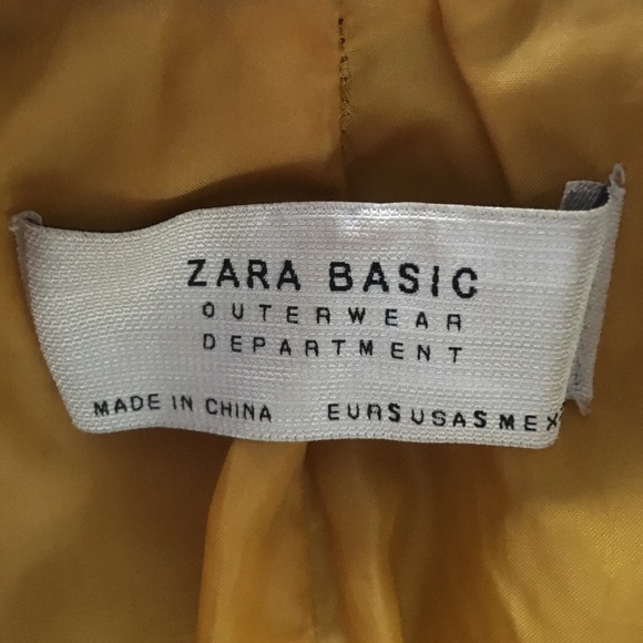Mustard Yellow Faux Leather Zara Jacket - Picture 4 of 4