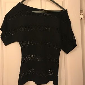 Bebe Top with mesh detail