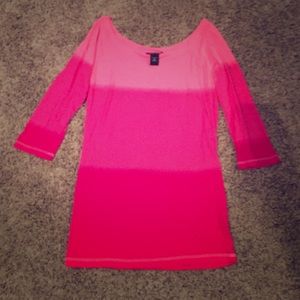 Pink ombré tunic