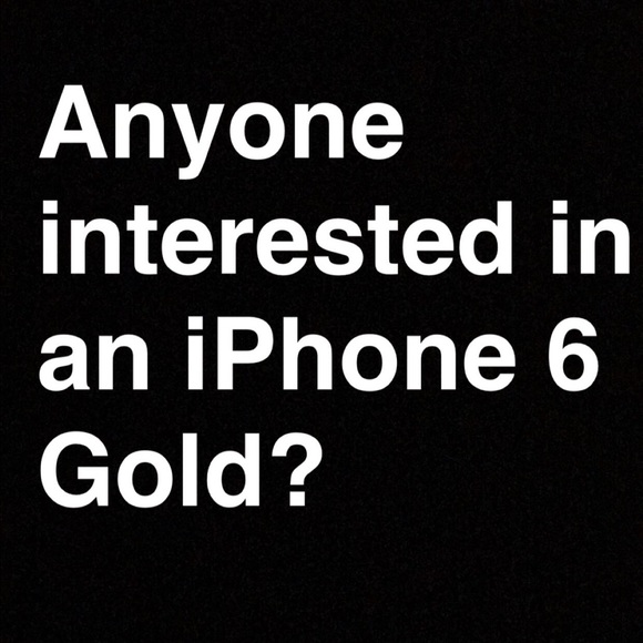 iPhone 6 Gold. Used but like new.
