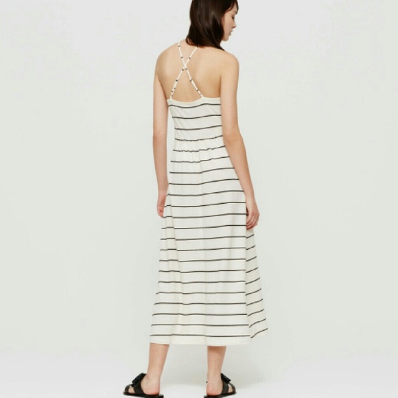 LOFT Lou & Grey stripe cutaway midi dress - Picture 3 of 3