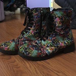 Marvel Comic Combat Boots